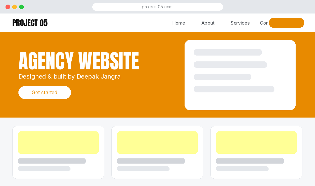 Website design project 5 by Deepak Jangra